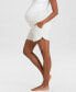 Фото #7 товара Women's Essential Jersey High Waist Maternity Shorts, Set of 2
