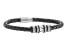 Elegant leather bracelet Trucker Stainless PJ25488BLB/01A