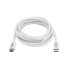 Фото #9 товара StarTech.com Thunderbolt 3 Cable - 20Gbps - 2m - White - Thunderbolt - USB - and DisplayPort Compatible - Male - Male - 2 m - White - Nickel - 20 Gbit/s