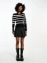 Фото #7 товара Only lightweight jumper in black and white stripe