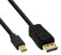 Фото #1 товара InLine Mini DisplayPort to DisplayPort Cable black 0.5m