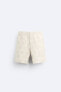 Frayed jacquard bermuda shorts
