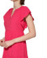Petite V-Neck Short-Sleeve Tiered Maxi Dress