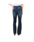 Фото #3 товара Maternity Postpartum Bootcut Jeans with front and back pocket detail Dark Wash