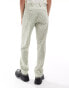 Фото #2 товара Viggo suit trousers with print in sage green