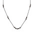 Cord necklace with onyx beads HE32K3RG-BK