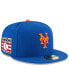 Фото #1 товара Men's Royal New York Mets National Baseball Hall of Fame 59FIFTY Fitted Hat