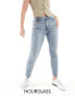 Фото #2 товара ASOS DESIGN Hourglass slim fit comfort mom jeans in mid blue