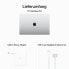 Фото #5 товара Ноутбук Apple MacBook 16" (LATE 2023) Silber M3 Chip, 18-Core GPU, 16-Core Neural Engine 2 TB Deutsch macOS, USB-C Power Adapter