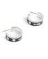 ფოტო #2 პროდუქტის Faux Stone Signature Horse Carriage Hoop Earrings