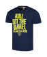 Фото #2 товара Men's Navy Milwaukee Brewers Gangs All Here Hyper Local Tri-Blend T-Shirt