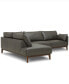 Фото #5 товара Jollene Leather 2-Pc. Sectional with Chaise, Created for Macy's