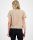 ფოტო #3 პროდუქტის Women's Drawcord-Hem T-Shirt, Created for Macy's