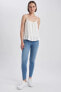 Фото #2 товара Rebeca Skinny Fit Normal Bel Dar Paça Uzun Boy Jean Pantolon A5141ax23hs