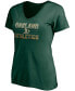 Фото #3 товара Women's Green Oakland Athletics Compulsion To Win V-Neck T-shirt