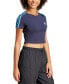 ფოტო #3 პროდუქტის Women's Essentials 3 Stripes Cropped "Baby" T-Shirt