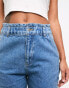 Фото #8 товара ASOS DESIGN paper bag waist mom jean in mid blue