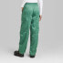 Фото #2 товара Women's High-Rise Toggle Parachute Pants - Wild Fable Green L