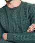 Фото #3 товара Men's Cable Knit Pullover Crewneck Sweater
