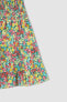Фото #3 товара Платье для малышей defacto Крыса Ребенок Цветочное zамкнутый Frill Волнистое Поплиновое Платье