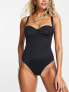 Фото #1 товара ASOS DESIGN moulded underwired swimsuit in black