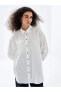 Фото #1 товара LCW Modest Çizgili Oversize Kadın Gömlek Tunik