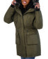 Фото #4 товара Juniors' Faux-Fur-Trim Hooded Puffer Parka Coat