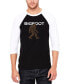 Men's Bigfoot Raglan Baseball Word Art T-shirt