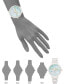 ფოტო #4 პროდუქტის Women's White Rubberized Bracelet Watch, 40.5mm