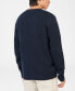 Men's Aran Textured Crew Sweater