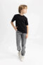 Erkek Çocuk T-shirt Siyah K1687a6/bk81