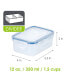 Фото #5 товара Easy Essentials 12-Pc. On the Go 12-Oz. Meals Divided Rectangular Food Storage Containers