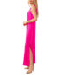 Фото #3 товара Women's Round-Neck Sleeveless Side-Slit Maxi Dress