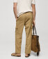 ფოტო #2 პროდუქტის Men's Cotton-Linen Cargo Pants