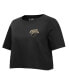 ფოტო #2 პროდუქტის Women's Black New York Knicks Holiday Glam Boxy T-shirt