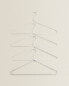 Фото #1 товара Beige cotton and linen hanger (pack of 4)