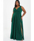 Фото #1 товара Plus Size Glitter Wrap Maxi Dress