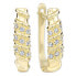 Фото #1 товара Women´s gold earrings with crystals 239 001 00980