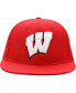 ფოტო #3 პროდუქტის Men's Red Wisconsin Badgers Team Color Fitted Hat