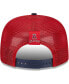 Фото #4 товара Men's Red Los Angeles Angels Speed Golfer Trucker Snapback Hat