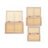 Set of Chests Paolownia wood 3 Pieces