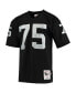 Фото #3 товара Men's Howie Long Black Las Vegas Raiders 1983 Authentic Throwback Retired Player Jersey