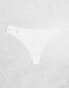 Фото #2 товара ASOS DESIGN 3 pack no VPL & lace thong in white