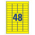Фото #7 товара Avery Zweckform Avery L6103-20 - Yellow - Rectangle - Permanent - DIN A4 - Polyester - Laser