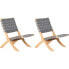 Фото #1 товара Садовый сет VERONE, низкие садовые кресла, модель hellgrau