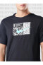 Фото #3 товара Running DYE Miler Dri-FIT Graphic T-shirt in Black Siyah Erkek Spor Tişört