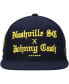 Men's Navy Nashville SC x Johnny Cash Snapback Adjustable Hat