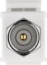 Wentronic 79955 - Flat - White - Coaxial - F connector - Male - Female