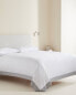 Bordered sateen duvet cover