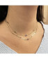 ფოტო #2 პროდუქტის Rainbow Gemstone Paperclip Necklace 14K Gold